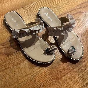 Slip on pineapple sandals